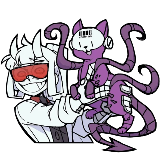 🐱 Стикер «Лормастер Helltaker» для Telegram
