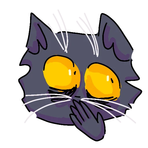 🫢 Стикер «Кот Лёня» для Telegram
