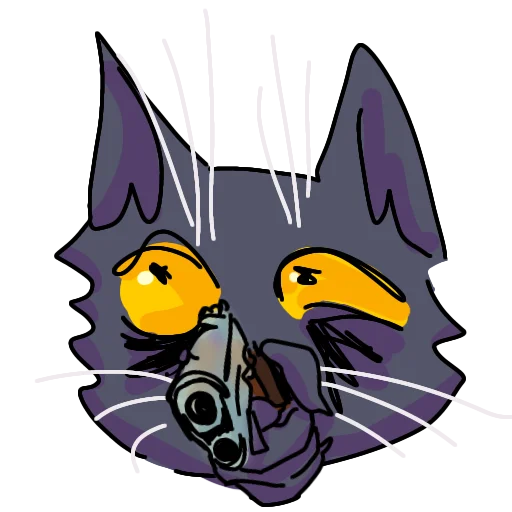 😱 Стикер «Кот Лёня» для Telegram