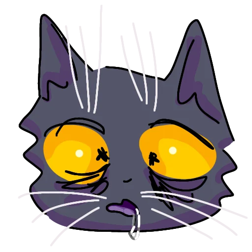 🤤 Стикер «Кот Лёня» для Telegram