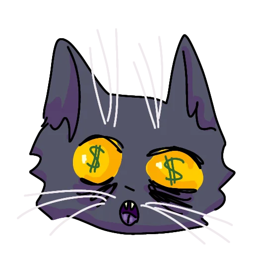 🤑 Стикер «Кот Лёня» для Telegram