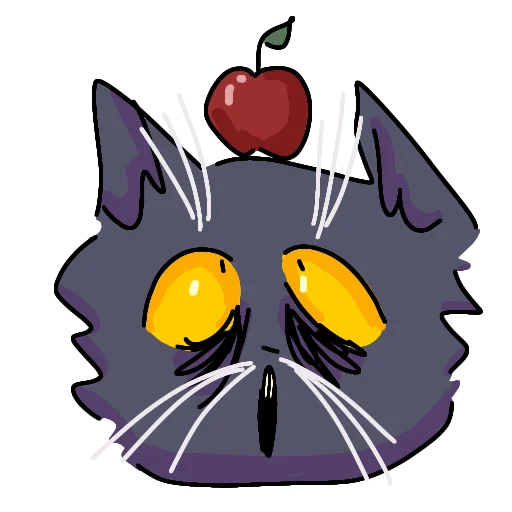 🍎 Стикер «Кот Лёня» для Telegram