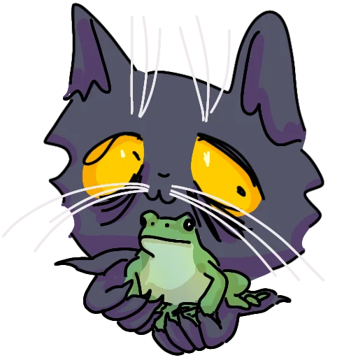 🐸 Стикер «Кот Лёня» для Telegram