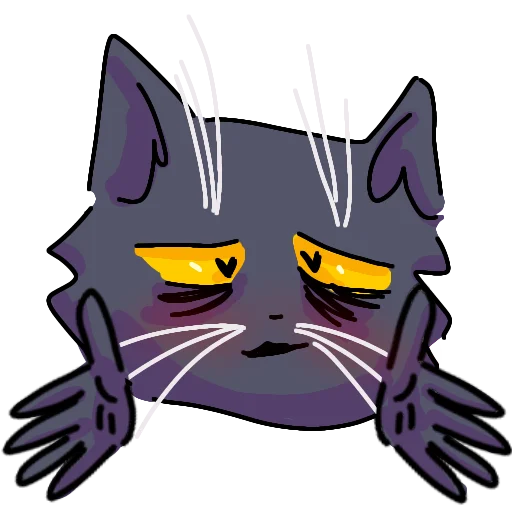 💜 Стикер «Кот Лёня» для Telegram