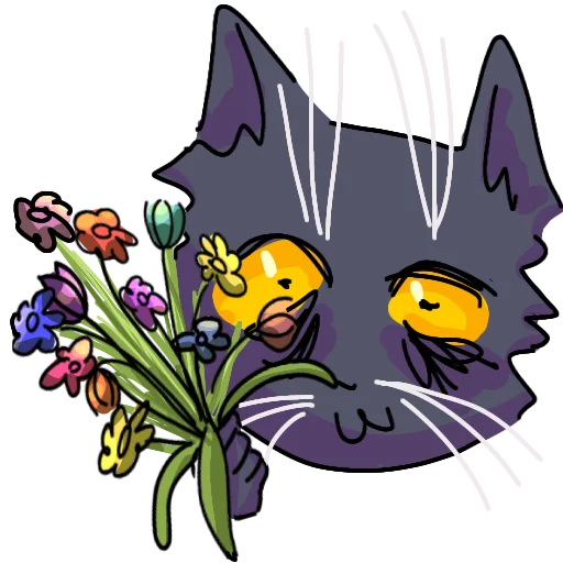 💐 Стикер «Кот Лёня» для Telegram