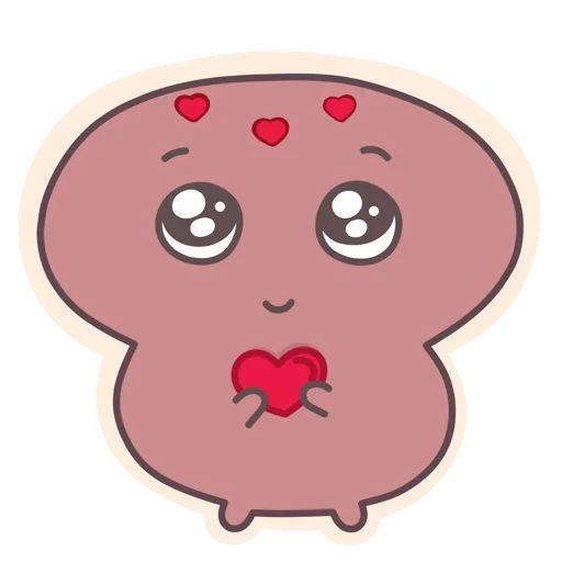 ❤️ Стикер «Кругляш» для Telegram