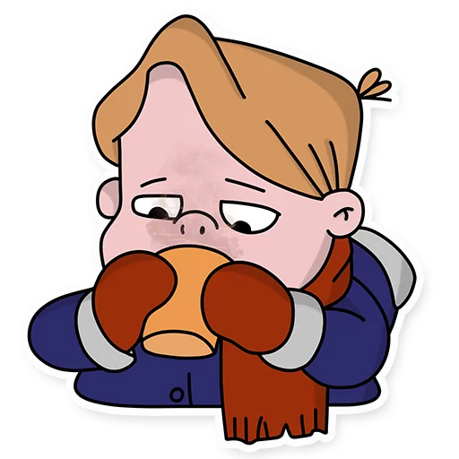 ☕️ Стикер «Life with Louie» для Telegram