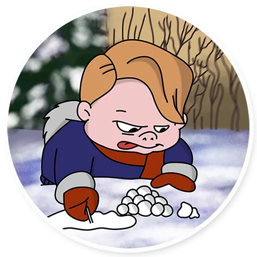 🥶 Стикер «Life with Louie» для Telegram