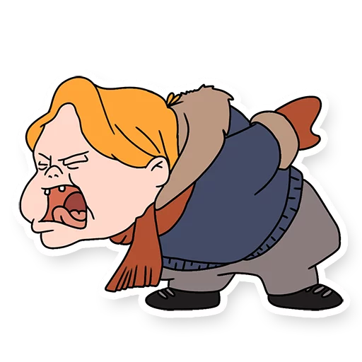 😡 Стикер «Life with Louie» для Telegram