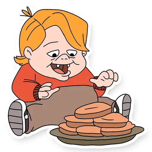 🤤 Стикер «Life with Louie» для Telegram