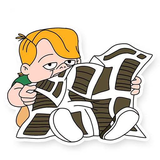 🤓 Стикер «Life with Louie» для Telegram