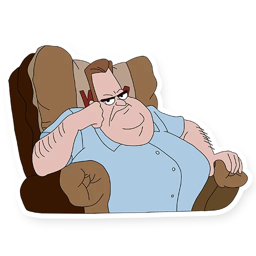 😐 Стикер «Life with Louie» для Telegram