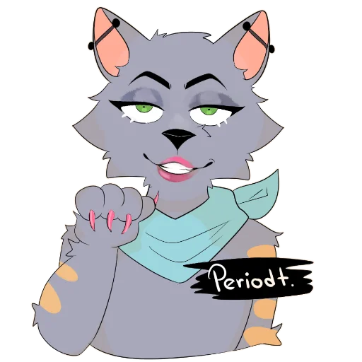 💅 Стикер «LouTheWolf» для Telegram