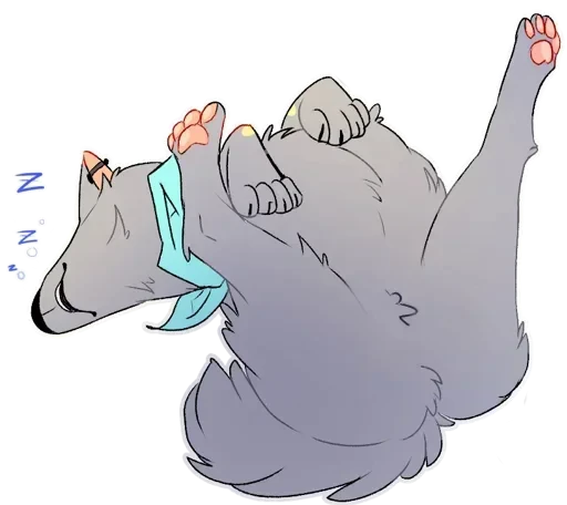😴 Стикер «LouTheWolf» для Telegram