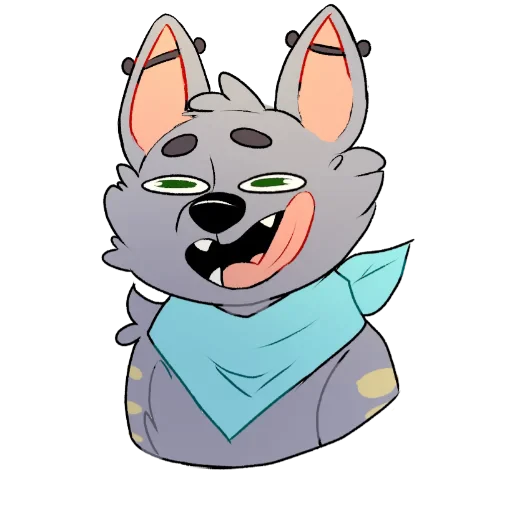 😛 Стикер «LouTheWolf» для Telegram