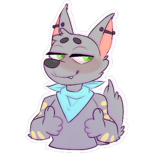 Стикерпак LouTheWolf для Telegram