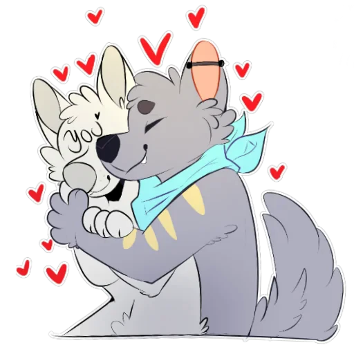 🫂 Стикер «LouTheWolf» для Telegram