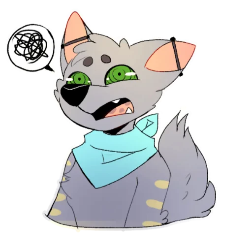 😵‍💫 Стикер «LouTheWolf» для Telegram