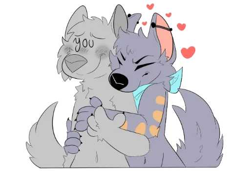 🦷 Стикер «LouTheWolf» для Telegram