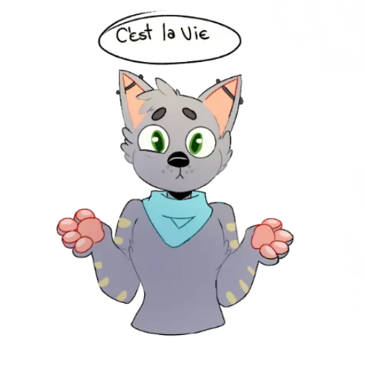 🤷‍♂️ Стикер «LouTheWolf» для Telegram