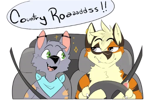 🚙 Стикер «LouTheWolf» для Telegram