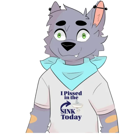 💧 Стикер «LouTheWolf» для Telegram