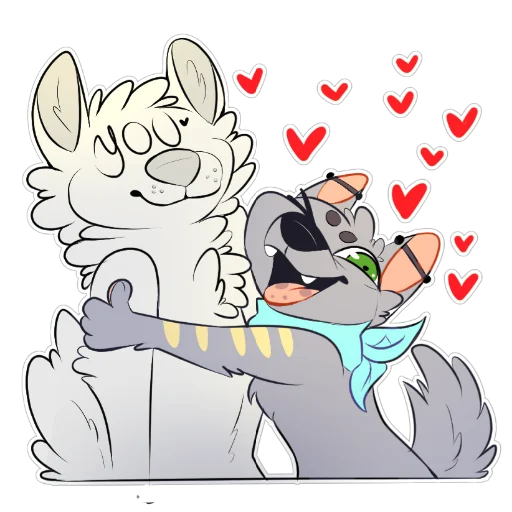 🙆‍♂ Стикер «LouTheWolf» для Telegram
