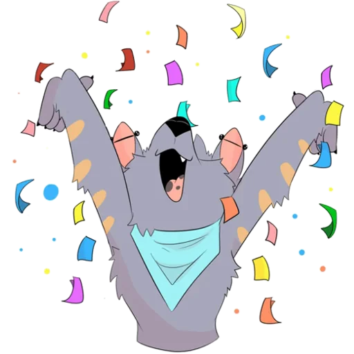 🎉 Стикер «LouTheWolf» для Telegram