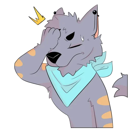 🤦‍♂ Стикер «LouTheWolf» для Telegram