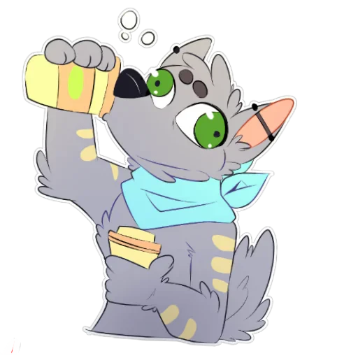 ☕️ Стикер «LouTheWolf» для Telegram