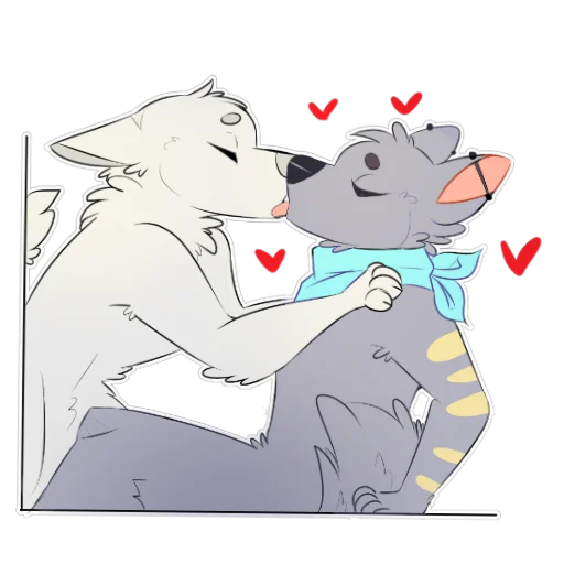 😘 Стикер «LouTheWolf» для Telegram