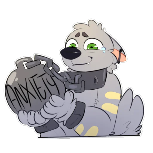 😬 Стикер «LouTheWolf» для Telegram