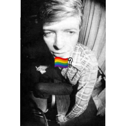 🏳️‍🌈 Стикер «Love david bowie» для Telegram