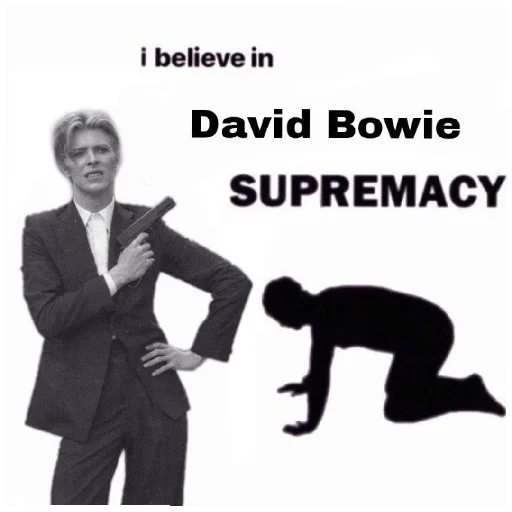 😎 Стикер «Love david bowie» для Telegram