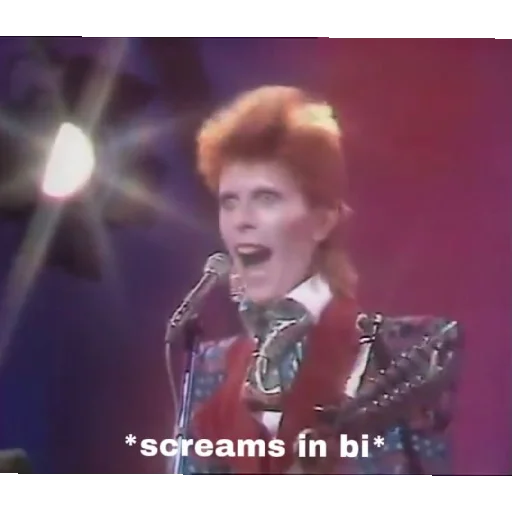 😧 Стикер «Love david bowie» для Telegram