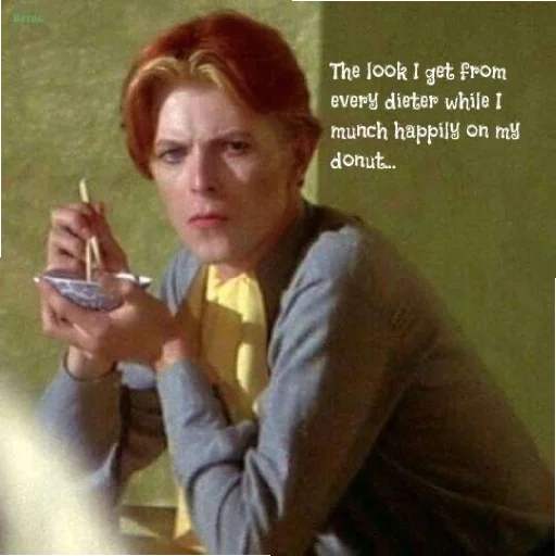 🥡 Стикер «Love david bowie» для Telegram