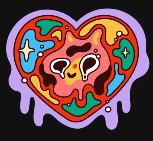 🤩 Стикер «Любовь» для Telegram