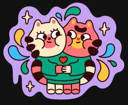 🤩 Стикер «Любовь» для Telegram