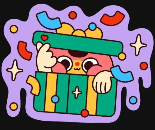 🤩 Стикер «Любовь» для Telegram