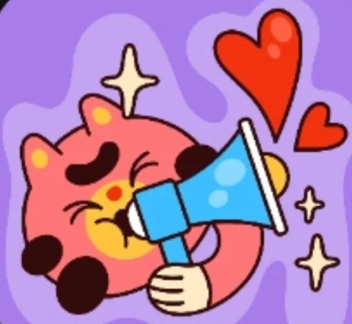 🤩 Стикер «Любовь» для Telegram