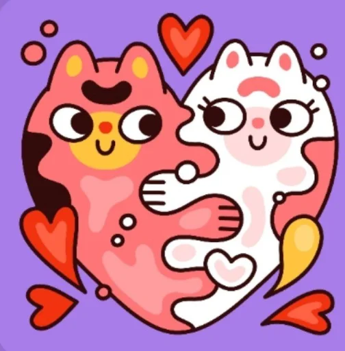 🤩 Стикер «Любовь» для Telegram