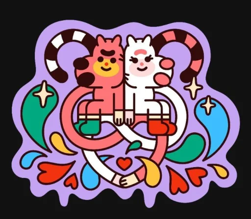 🤩 Стикер «Любовь» для Telegram
