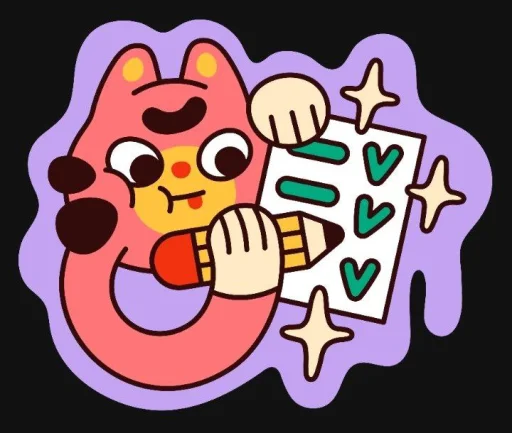 🤩 Стикер «Любовь» для Telegram