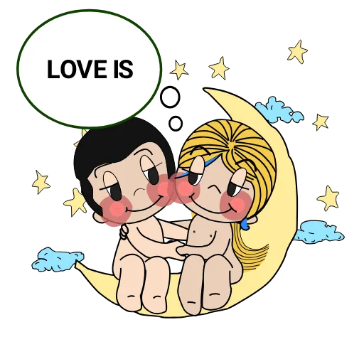 Стикер 19 Love Is