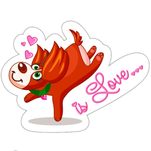 😍 Стикер «Love Stickers» для Telegram