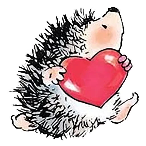 ❤️ Стикер «Влюбленный ёжик» для Telegram