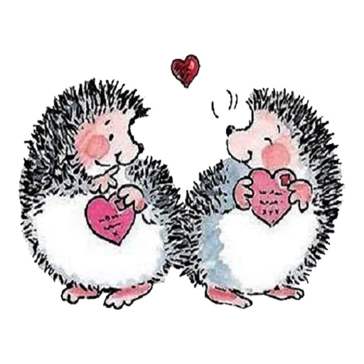 ❤️ Стикер «Влюбленный ёжик» для Telegram