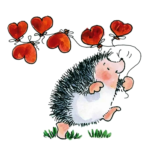 ❤️ Стикер «Влюбленный ёжик» для Telegram