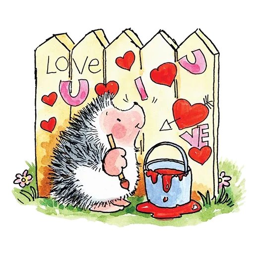 ❤️ Стикер «Влюбленный ёжик» для Telegram