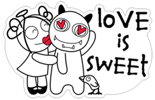 😍 Стикер «Love Angel !» для Telegram